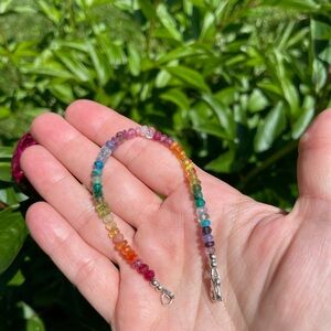 Rainbow gemstone bracelet